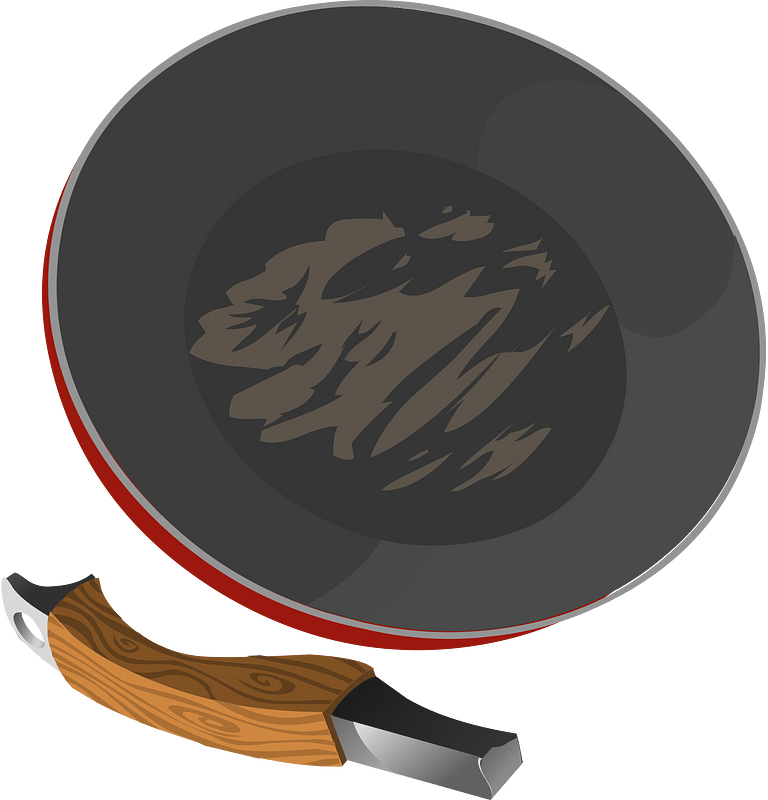 Broken frying pan