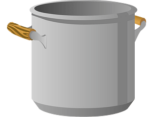 Metallic pot