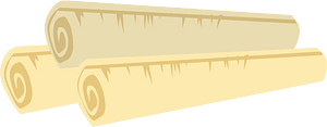 Rolled up paper