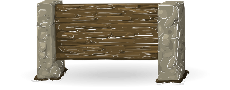 Blank apartment sign