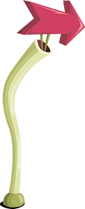Pipe pink arrow right