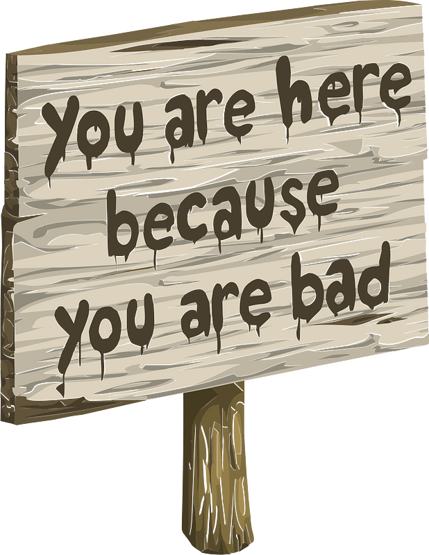 You are here sign
