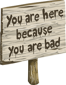 You are here sign