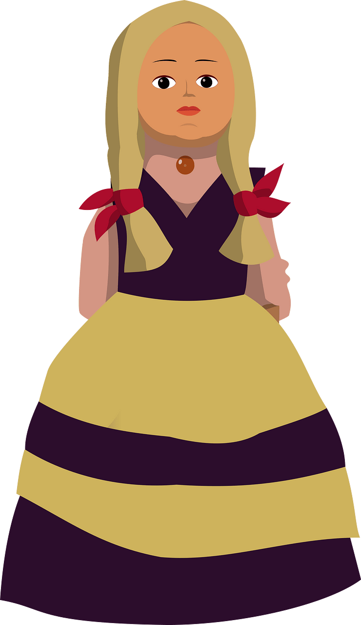 Yellow blond doll