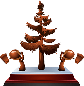 Chopping tree trophy