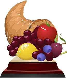 Horn of plenty trophy