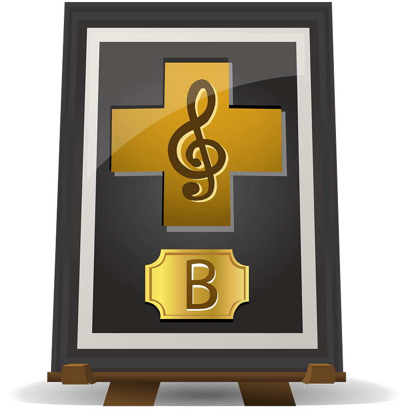 Music b brown trophy