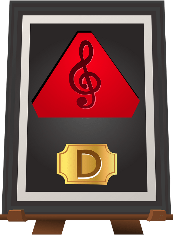 Music d red trophy