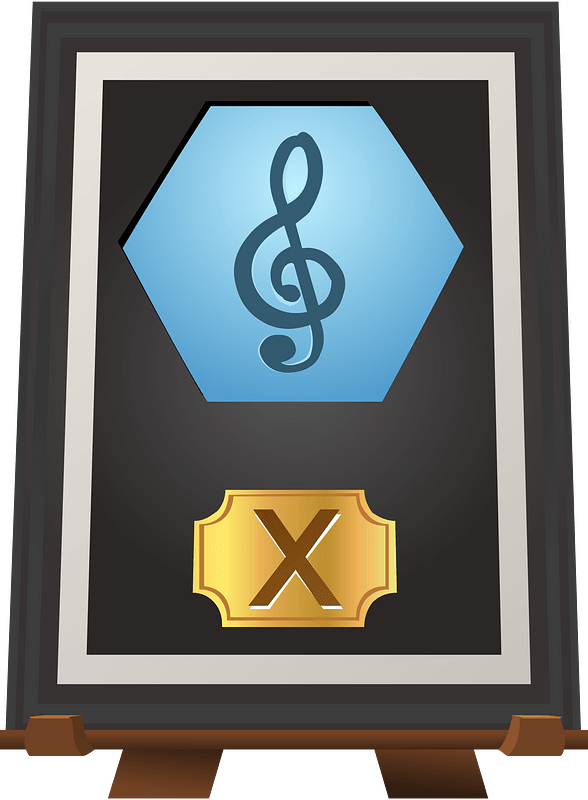 Music x shiny trophy