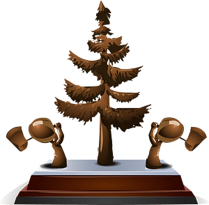 Street creator wood trophy