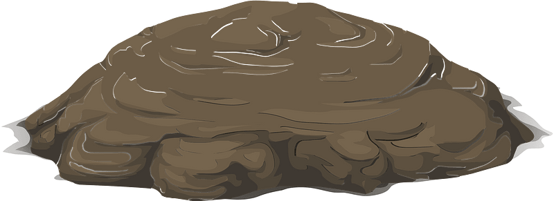 Dark stalagmite base