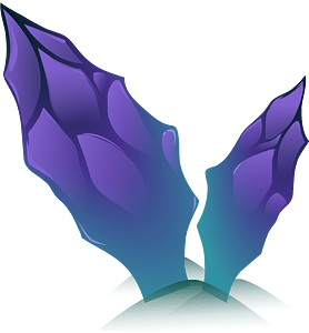 Purple cave crystal