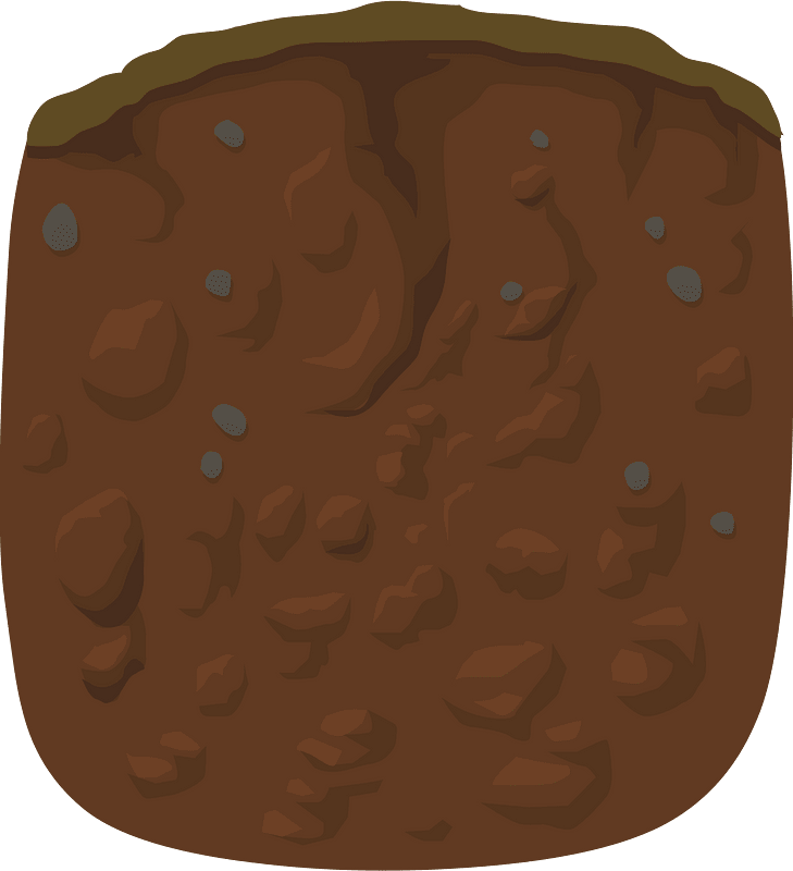 Brown dirt crosssection short curve