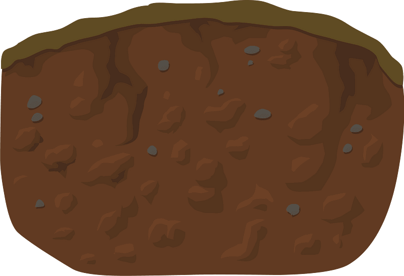 Brown dirt crosssection short curve
