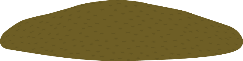 Brown dirt mound