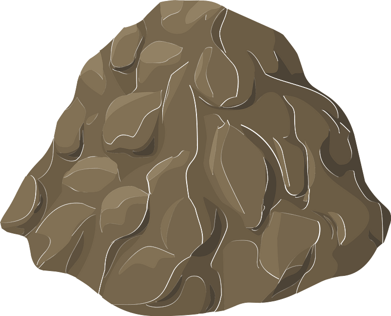 Brown dirt pile