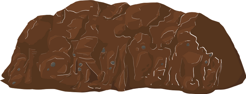 Brown dirt pile
