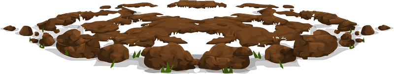 Brown dirt pile
