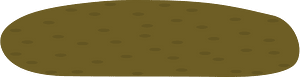 Brown dirt platform short