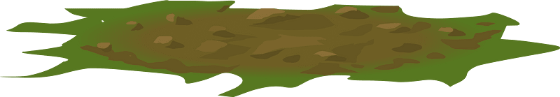 Green dirt patch