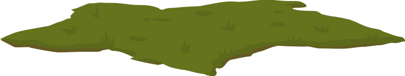 Green dirt patch