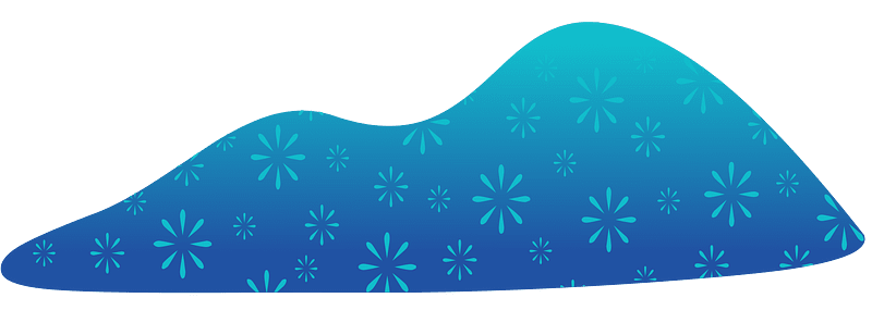 Blue fantasy hill