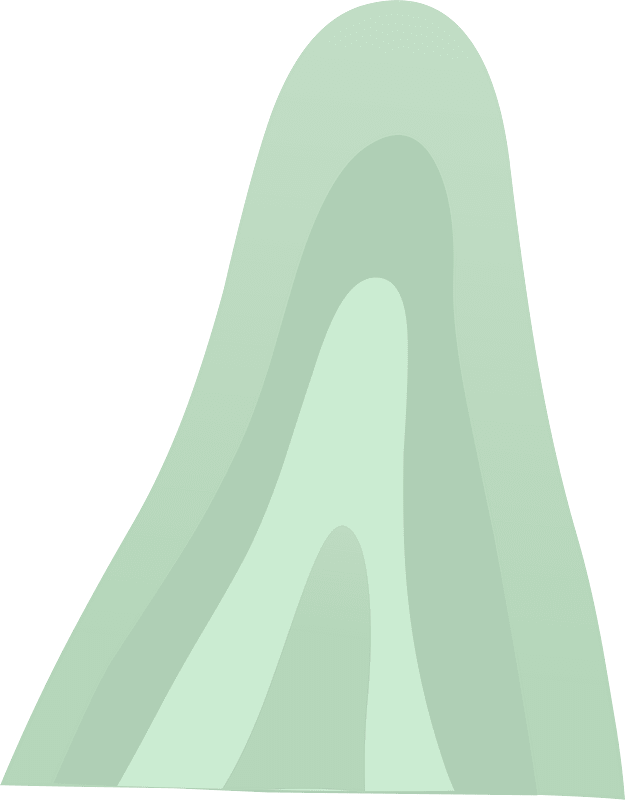Light green fantasy hill