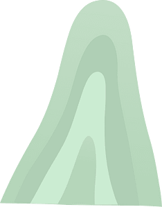 Light green fantasy hill