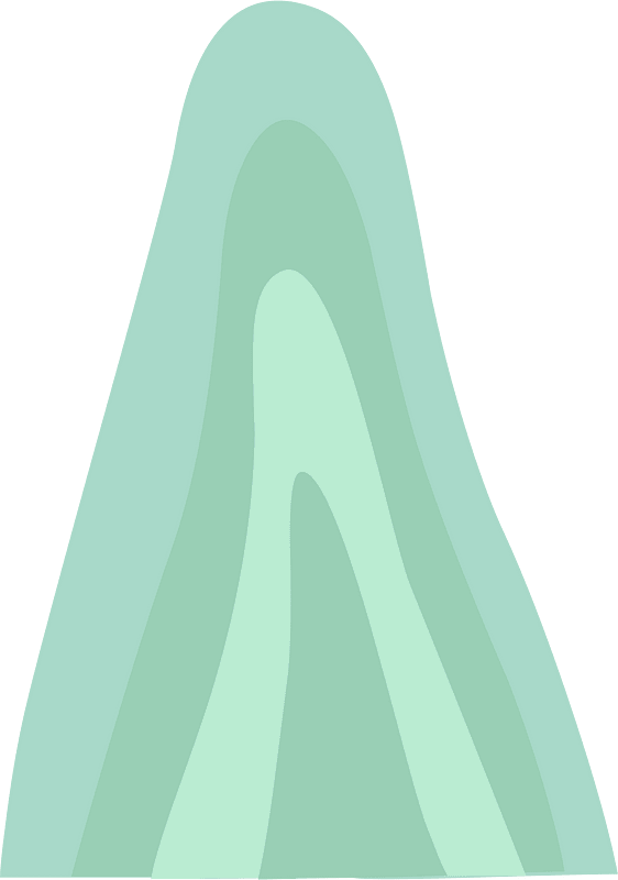 Light green fantasy hill