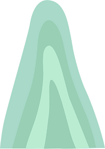 Light green fantasy hill