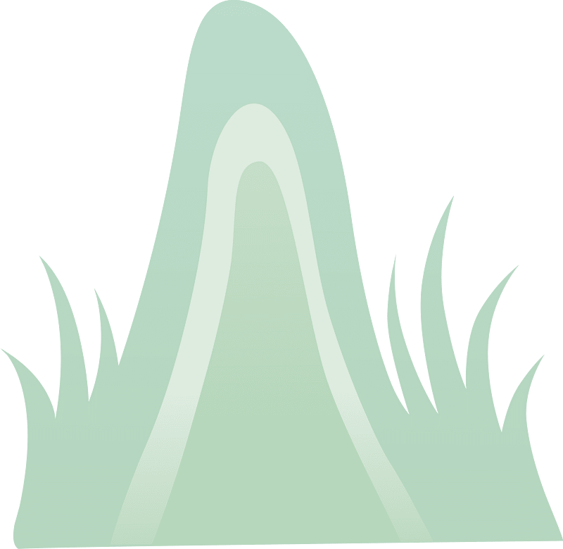 Light green fantasy hill