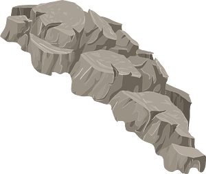 Light brown cliff front