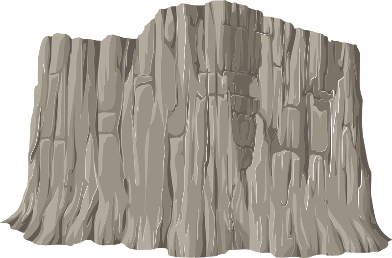 Light brown cliff front