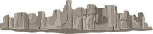 Light brown cliff front roof