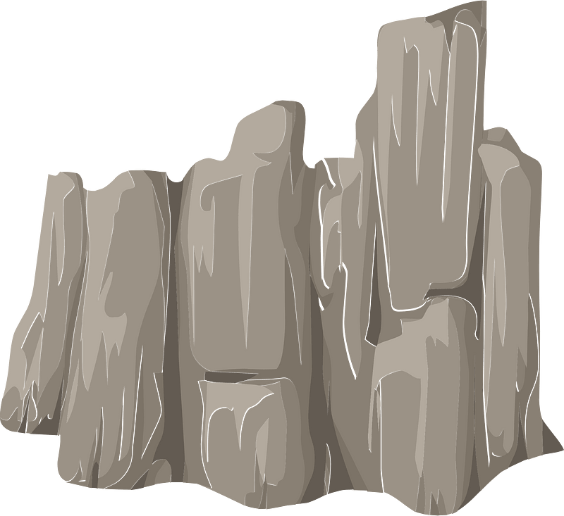 Light brown cliff front roof