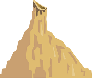 Light brown craggy mountain background