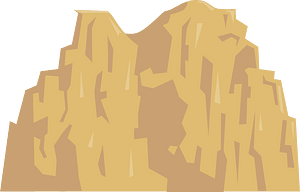 Light brown craggy mountain background