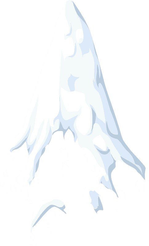 Sharp snowy mountain top