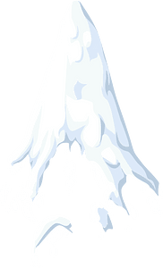Sharp snowy mountain top