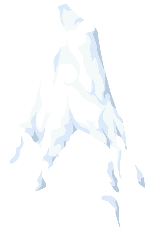 Sharp snowy mountain top
