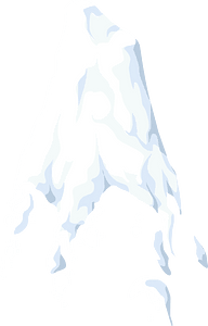 Sharp snowy mountain top