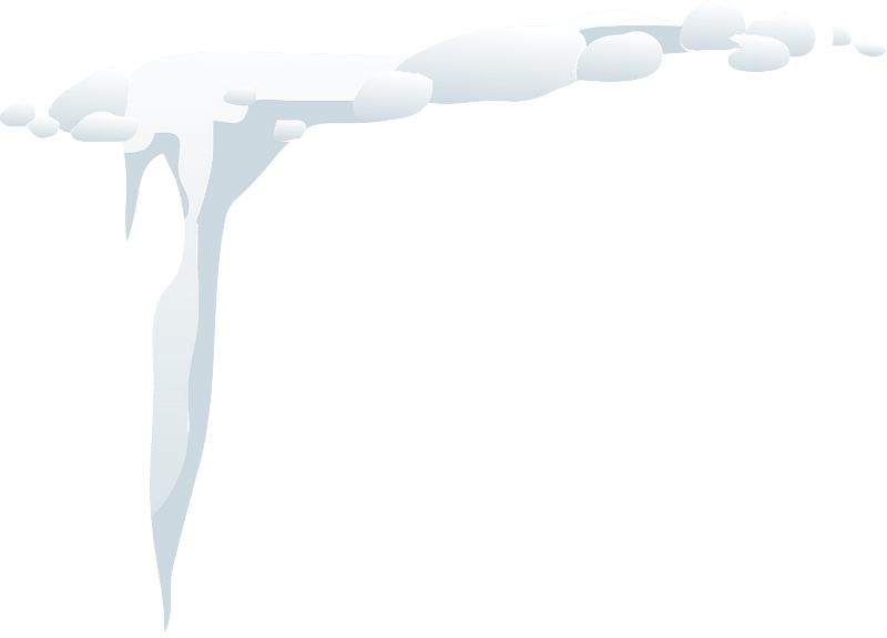 White cliff snow