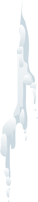 White cliff snow