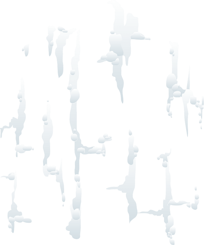 White snow cliff