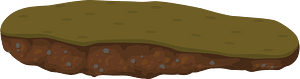 Floating platform dirt