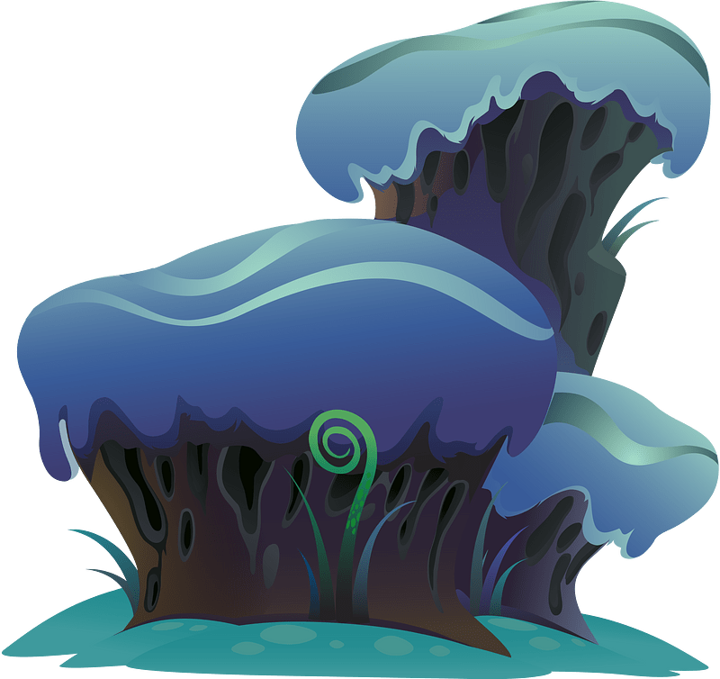 Green grass platform