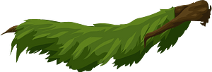 Green wooden platform