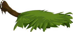 Green wooden platform