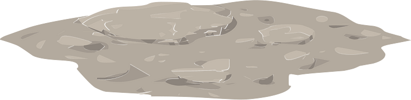 Grey rocky platform