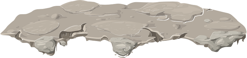 Grey rocky platform